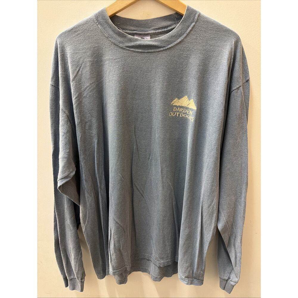 VTG Anvil Pigment Dyed XL Darden Outdoors With Back Graphic